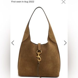Rebecca Minkoff brown suede hobo style hand bag